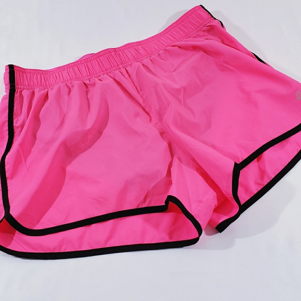 VICTORIA SECRET VSX SPORT SHORTS PINK/BLACK SIZE M
